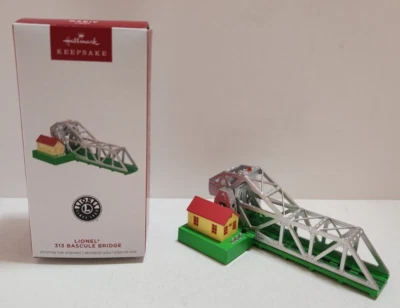 Hallmark Keepsake Christmas Ornament Lionel 313 Bascule Bridge 2024 Trains New