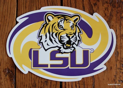Tigers Car Magnet Louisiana State College Football Sports Decor auto LSU fans Cover