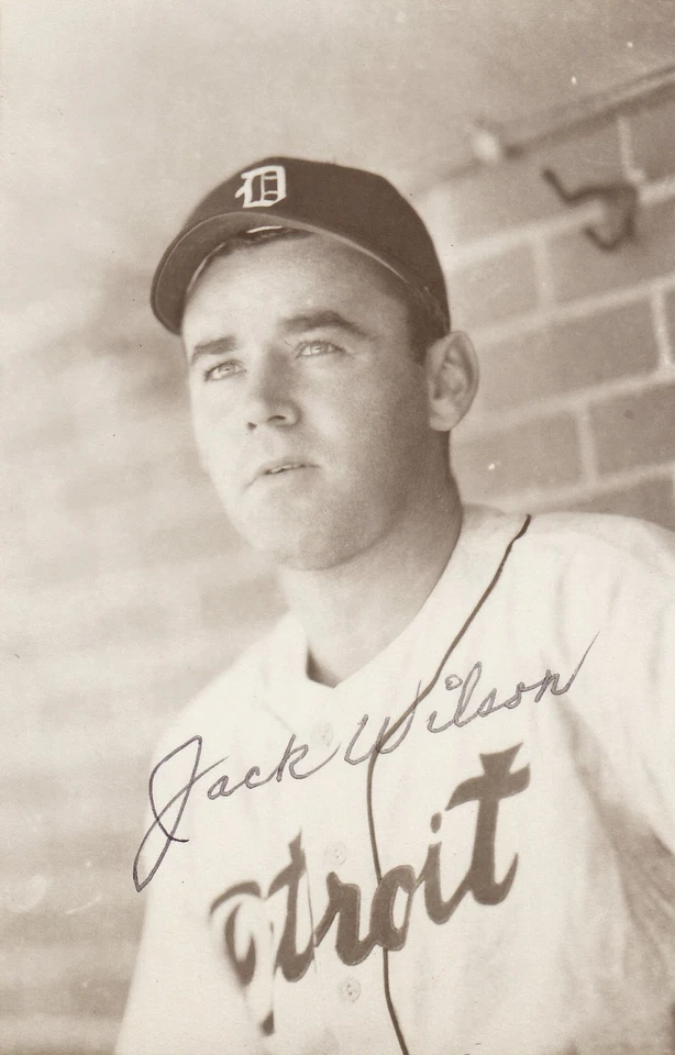 Jack Wilson autographed vintage Detroit Tigers Rowe postcard - Image 1 of 1