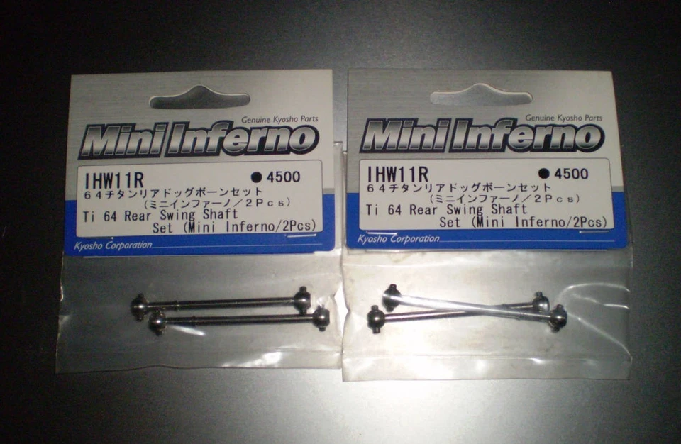 Langzeitlagerung Kyosho Mini Inferno 64 Titanium Rear Dogbone 2 Taschen - Bild 1 von 1