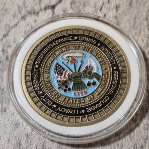 Moneda Desafío Departamento Corporal del Ejército en Estuche de Plástico Rara - Imagen 1 de 2