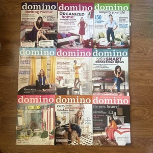 Domino Magazine - Near Complete 2008 Set - Missing April (9 Magazines) - Picture 1 of 3