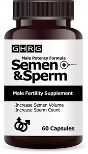 Semen & Sperm, Male Fertility Supplement, Increase Semen Volume " Pack of 1 " - Foto 1 di 5
