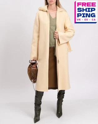 RRP€3045 JIL SANDER Felted Angora & Wool Knit Coat DE36 US6 UK10 M Made in Italy - Image 1 of 4