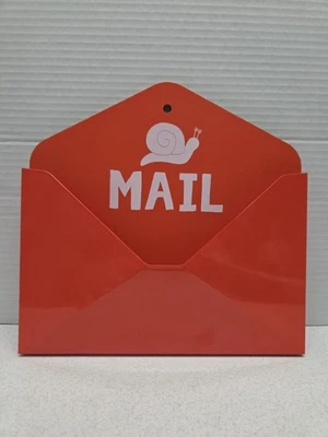 Snail Mail Playhouse Mailbox Red Envelope Metal 9" x 10" - Image 1 of 4