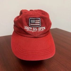 2006 Winged Foot US Open Golf Tournament Hat 106th Strap USA Flag Adjustable - Picture 1 of 6