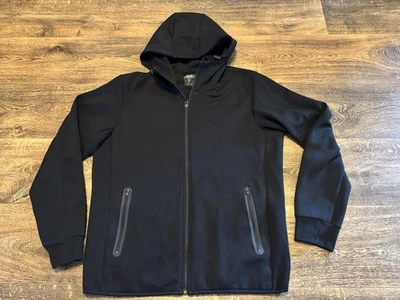 Uniqlo сухой эластичной полный молнии куртка с капюшоном черный мужчин размер L 400977 EUC DRY-EX - Изображение 1 из 4
