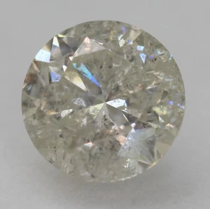 Zertifiziert 1,01 Karat H Farbe SI3 runder Brillant natürlicher loser Diamant 6,23 mm - Bild 1 von 4