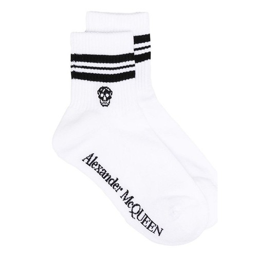 ALEXANDER MCQUEEN Calze a righe teschio 22SS