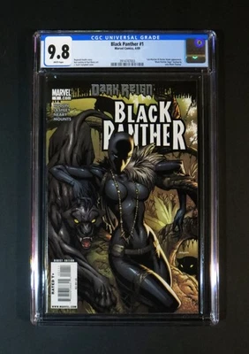 BLACK PANTHER 1 CGC 9.8 NM/MT J. Scott Campbell Shuri Variant Rare Marvel 2009 - Image 1 of 4