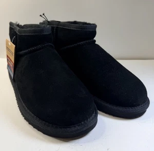 Micro botín para mujer Fireside by Dearfoams Riverland genuino de piel de oveja - Imagen 1 de 12