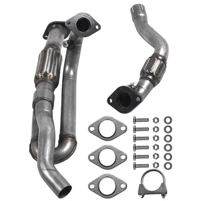 Front Exhaust Y Flex Pipe For Fits 2009-2017 Buick Enclave Chevy Traverse GMC - Image 1 of 4