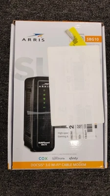 ARRIS SBG10 SURFboard  AC1600 Dual-Band Cable Modem  Router- OBN Distressed- F1 - Image 1 of 3
