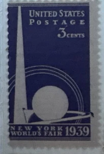 1939 New York World's Fair Single 3c Postage Stamp, Sc# 853, MNH, OG - Picture 1 of 2