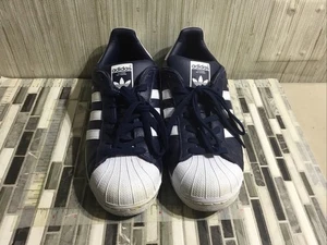 Adidas Originales Superstar Tenis Puntera Concha Para Hombre Talla 10 Azul Marino BB2239 - Imagen 1 de 22