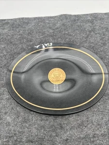 United States Senate Smoked Glass Plate with Gold Edging and Emblem - Picture 1 of 5