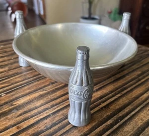 VINTAGE 1935 COCA-COLA ALUMINUM PRETZEL BOWL USA - Picture 1 of 16