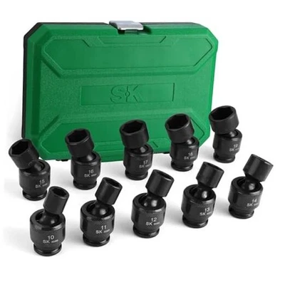  Drive Universal Swivel Impact Socket Set Socket Set, 10-Piece, Metric 3/8" - Image 1 of 4