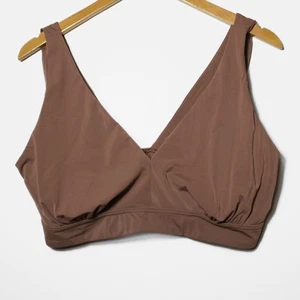 Bralette Old Navy Para Mujer No Show Cuello en V Suave Inalámbrico Desnudo Marrón Talla 2X - Imagen 1 de 3
