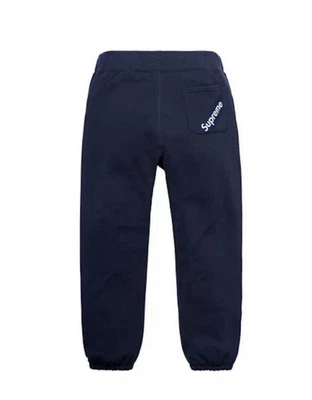 Pantalones deportivos Supreme Corner Label azul marino talla X-grande XL SS18 nuevos limitados Foto 1 de 2