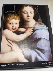 MADONNA OF THE CANDELABRA 500 Piece Jigsaw Puzzle FINE ART By Raphael HTF - Picture 1 of 5