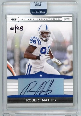 2008 Donruss Silver Signatures Robert Mathis Autograph /98 Colts HOF Auto - Image 1 of 2