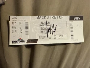 2015 Joey Logano #22 Shell NASCAR Daytona 500 Win Signed Autograph Ticket - Picture 1 of 2