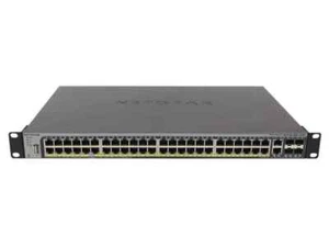 Netgear Switch M4100-50G-PoE+ 50x 1Gb 4x SFP Combo 1Gb GSM7248P Rack Ears - Bild 1 von 5