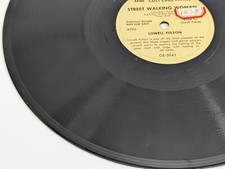 Street Walking Woman/Katie Lee Blues LOWELL FULSON 78 RPM Radio E-