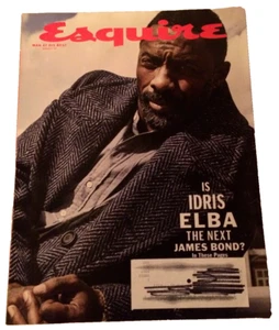 Esquire Magazine~Idris Elba~UNREAD~August 2017~w/label blacked - Foto 1 di 2