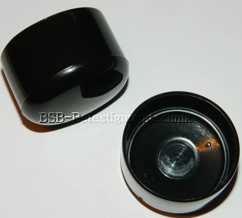 MARKENLOS 1 Stk. Mastkappe 54-55 mm Abdeckung schwarz Verschlußkappen bv