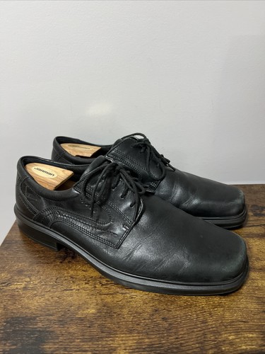 Scarpe eleganti ECCO Helsinki in pelle nera da uomo taglia 45 Oxford 11 11 5 ~ BELLE COC!