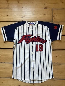 Mizuno Vintage Japanese Baseball Shirt Men’s Japanese L 94-95 - Picture 1 of 9