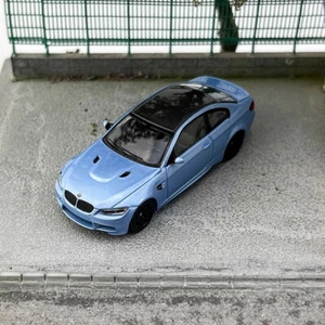 Fine model 1/64 Scale BMW M3 Coupe E92 Azure Diecast Car Model Toy Gift - Picture 1 of 5