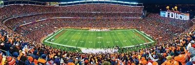MasterPieces Denver Broncos NFL Stadium Panoramics Center View 1000 Piece Jigsaw - Image 1 of 3