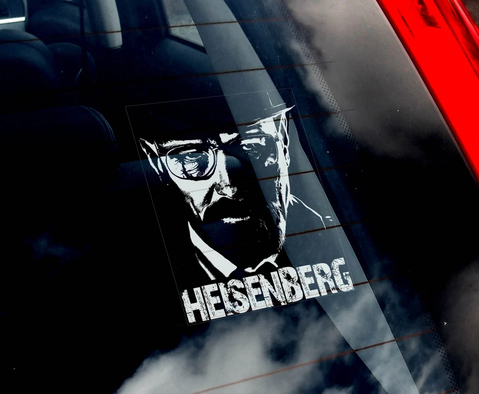 STICKER INTERNATIONAL Heisenberg - Car Window Sticker - Walter White Breaking Bad Decal Sign - V05