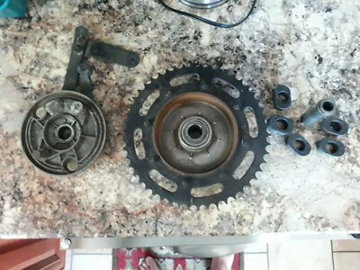 1977 Harley Davidson SX 250 SX250 rear sprocket brake assembly - Image 1 of 2