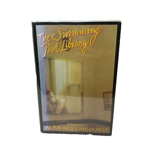 The Swimming Pool Library By Alan Hollinghurst (1988, Hardcover) 1st American Ed - Imagen 1 de 12