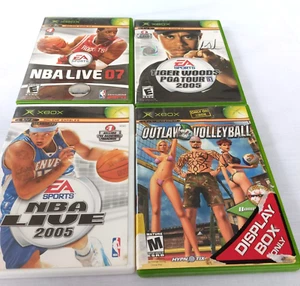 LOT 4 Tiger Woods PGA Tour 2005, Outlaw Volleyball, NBA Live 07, NBA Live 5 Xbox - Bild 1 von 5