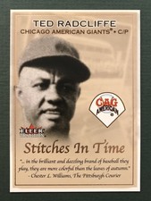 2001 Fleer Tradition Ted Radcliffe Stitches In Time #17 of 25 ST