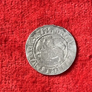 POLAND/Lithuania SIGISMUND I The Old  1514 Silver Coin 1/2 Grosz / Groschen - Picture 1 of 11