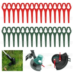 100x Kunststoff Ersatz Messer Klingen Für Ferrex Aldi FAR 20-1 Akku-Rasentrimmer - Zdjęcie 1 z 15