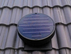Solar Roof Fan Vent 220mm 24V35W Tile Roof SPECIAL limited time end stock - Picture 1 of 8
