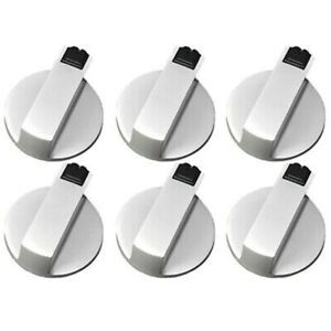 Reliable Performance Universal Gas Stove Knobs 6mm Metal Replacement (6pcs)