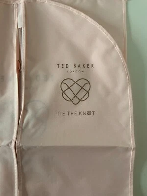 Ted Baker Wedding Dress Long Cover Garment Bag Pink/Rose Colour with zip opening