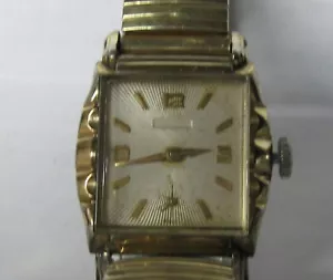 VINTAGE BENRUS 10K RGP 17 JEWEL MECHANICAL WRISTWATCH RUNNING STRONG - Picture 1 of 5