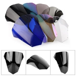 Motorcycle Front Windshield Screen Double Bubble For Yamaha FZ6 FAZER 2003-2008 - Picture 1 of 11