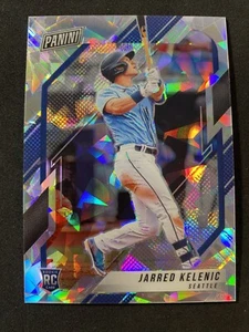 2021 National VIP Gold Pack Rookie Jarred Kelenic 21 Cracked Ice Prizm /99 - Picture 1 of 1