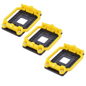 Support Ventilateur Cpu Plastique Jaune 3Pcs Pour Amd Am2 Am3 Fm1 Fm2 Fm2 + - Photo 1/4