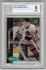 1991-92 Parkhurst Dominik Hasek Rookie RC BGS 8 NM-MT #263 Chicago Blackhawks